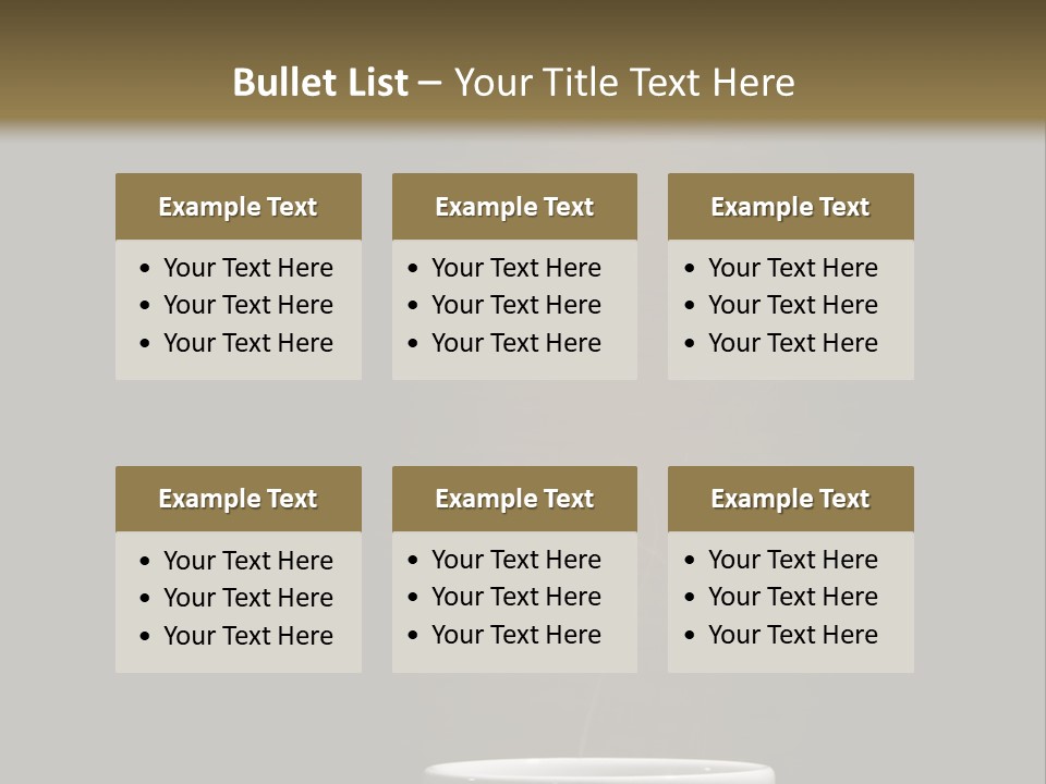 Cafe Awake Aroma PowerPoint Template