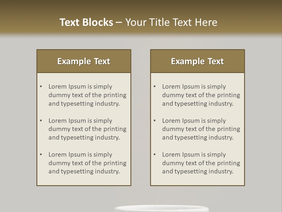 Cafe Awake Aroma PowerPoint Template