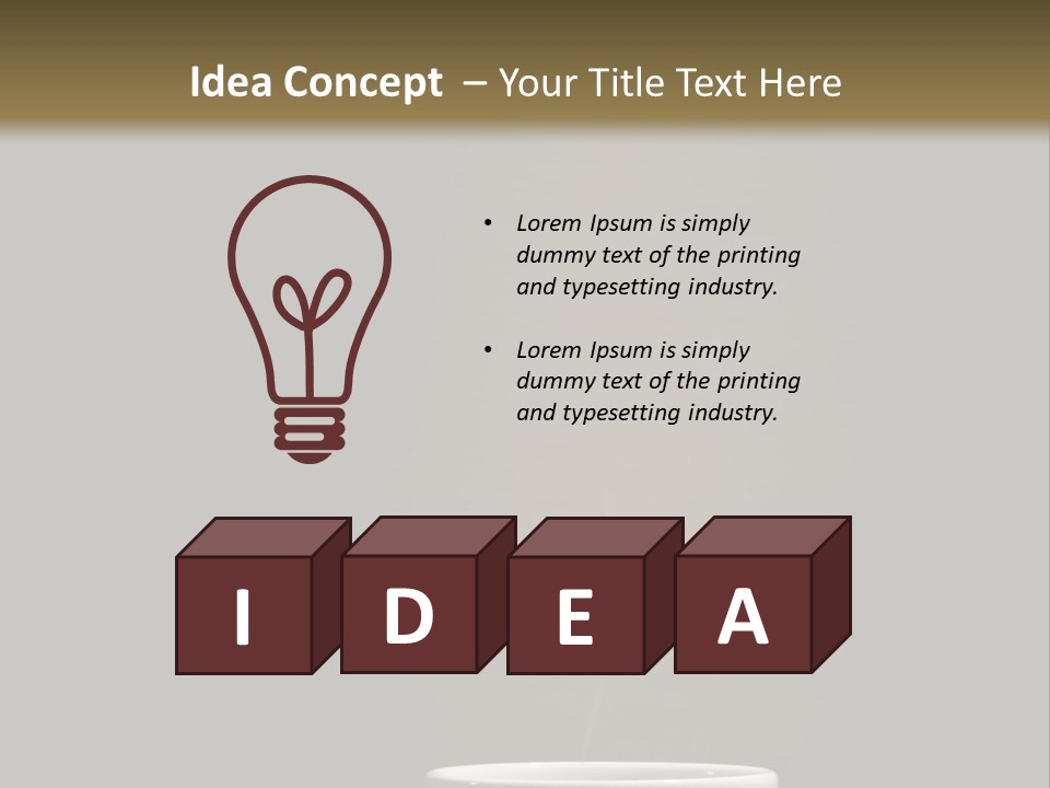 Cafe Awake Aroma PowerPoint Template