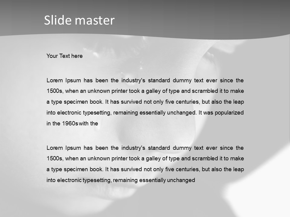 Little Black Cry PowerPoint Template