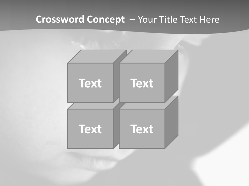Little Black Cry PowerPoint Template