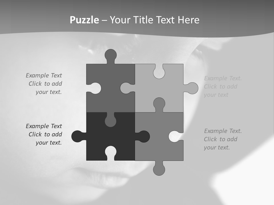 Little Black Cry PowerPoint Template