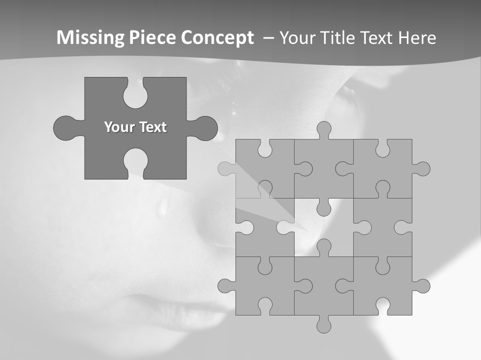 Little Black Cry PowerPoint Template