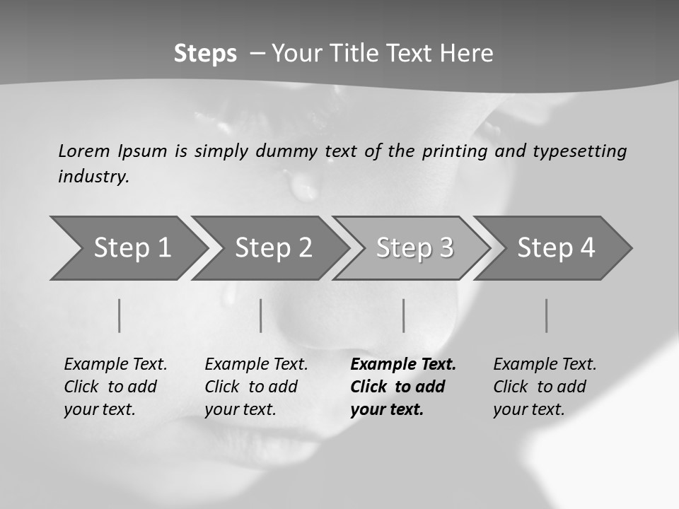 Little Black Cry PowerPoint Template