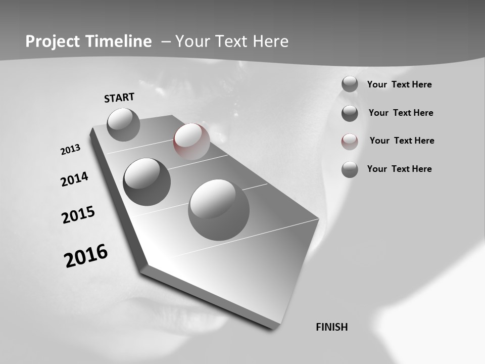 Little Black Cry PowerPoint Template