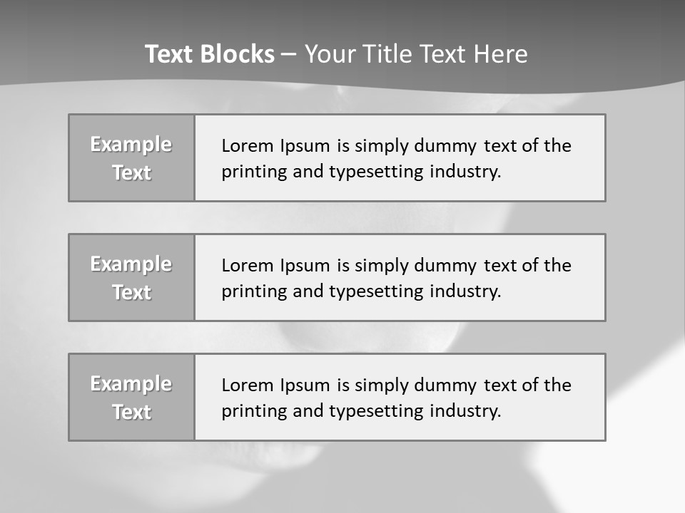 Little Black Cry PowerPoint Template