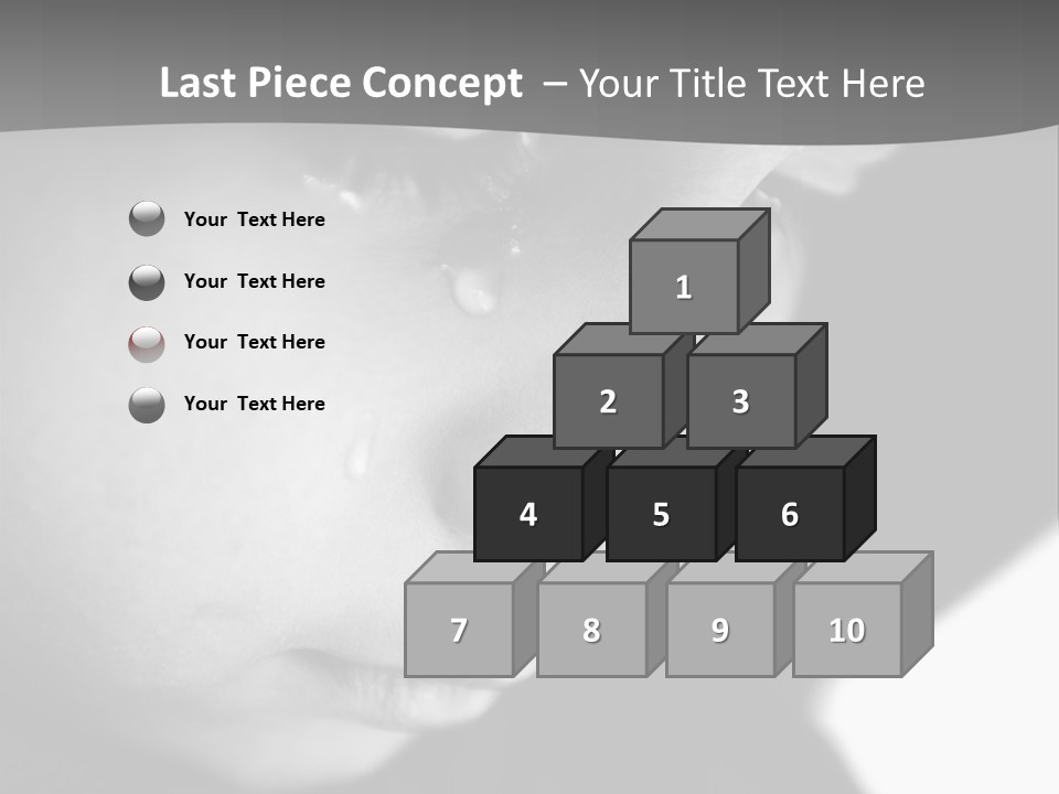 Little Black Cry PowerPoint Template