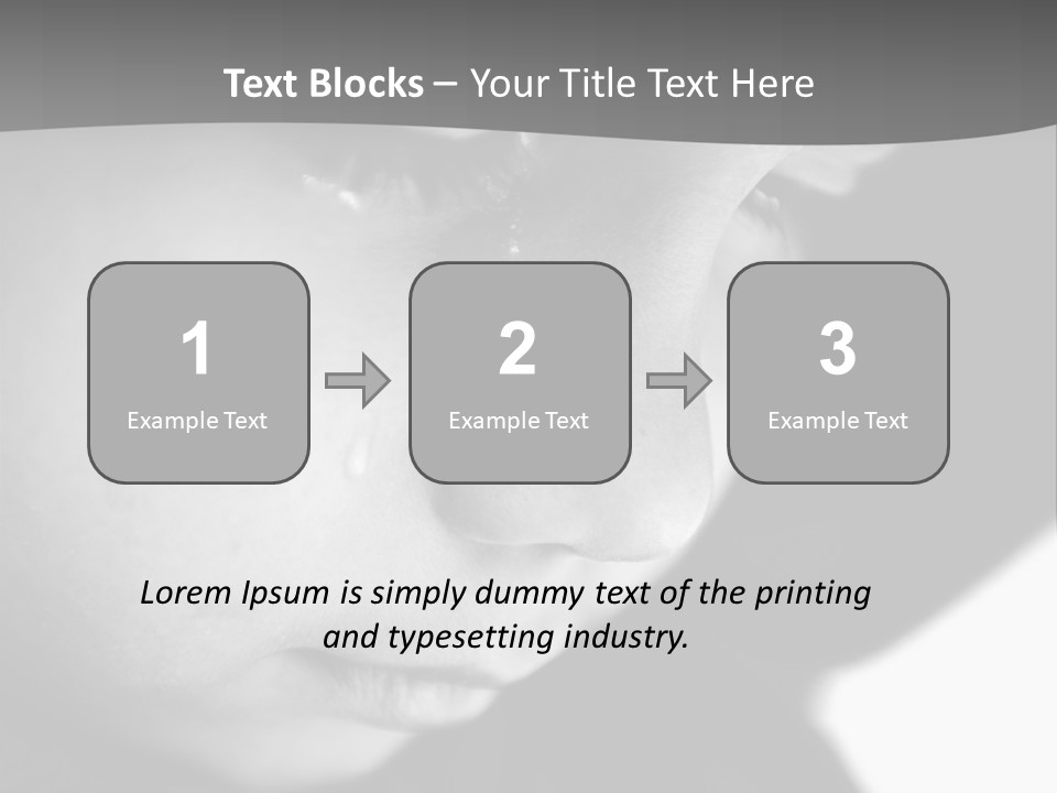 Little Black Cry PowerPoint Template