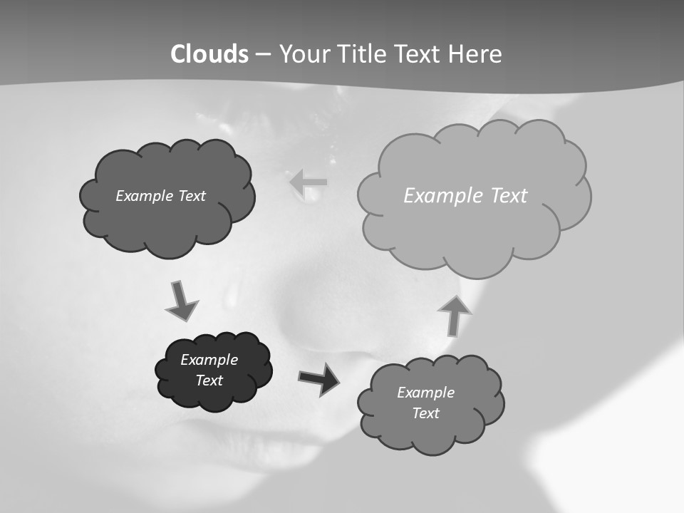 Little Black Cry PowerPoint Template