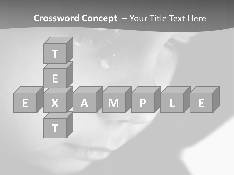 Little Black Cry PowerPoint Template