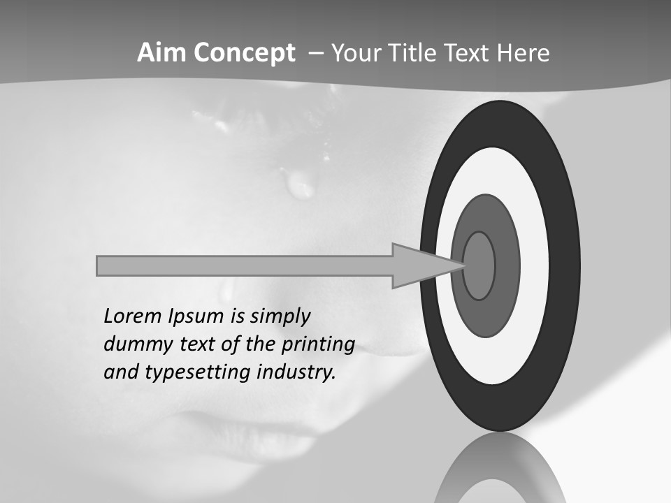 Little Black Cry PowerPoint Template