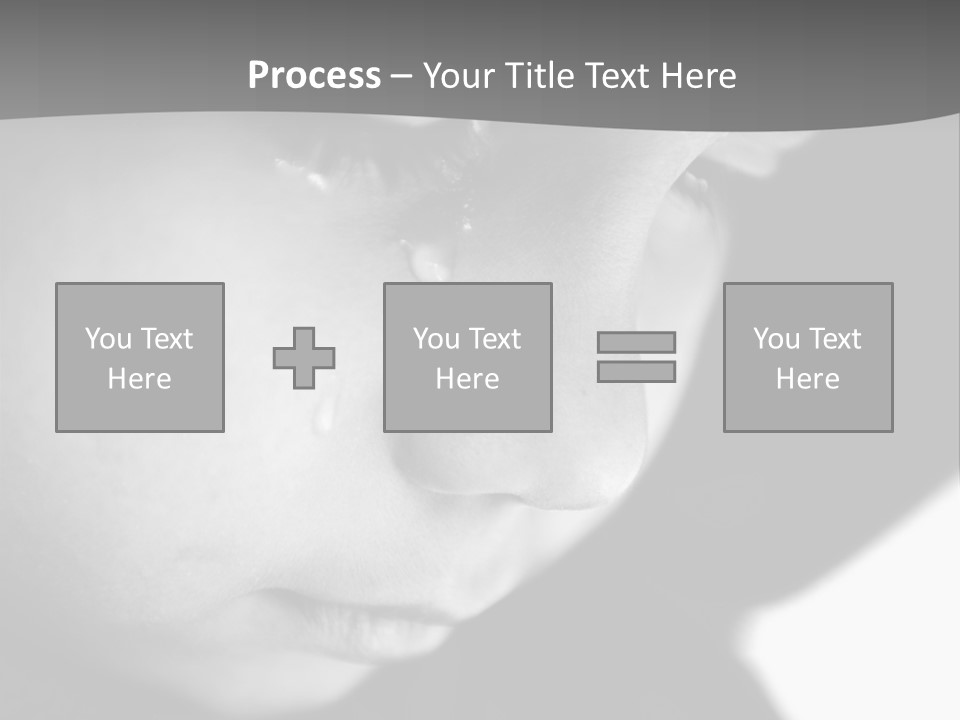 Little Black Cry PowerPoint Template