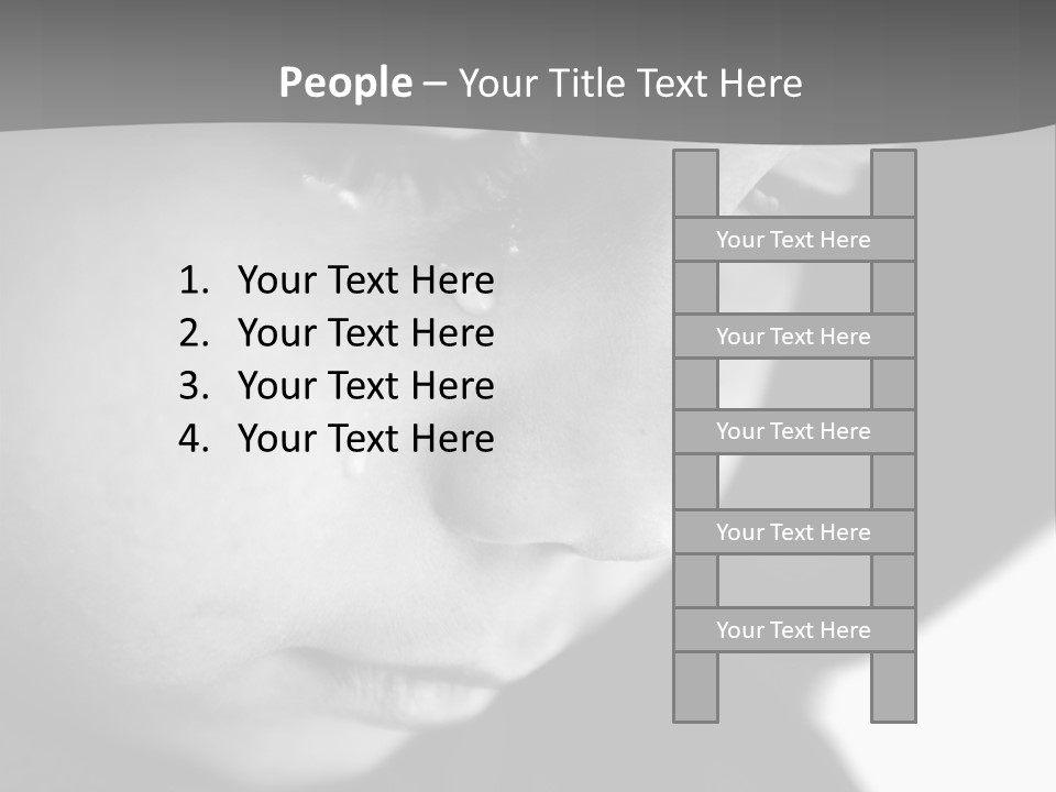 Little Black Cry PowerPoint Template