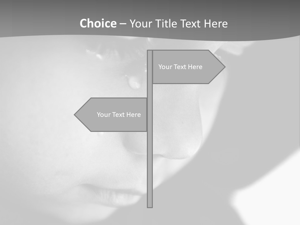 Little Black Cry PowerPoint Template