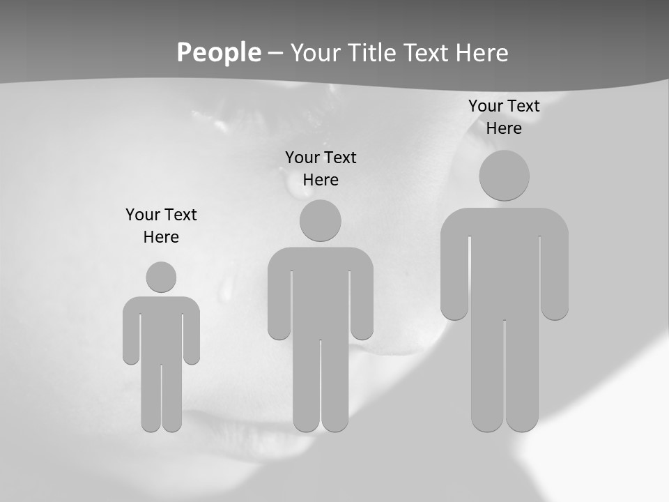 Little Black Cry PowerPoint Template