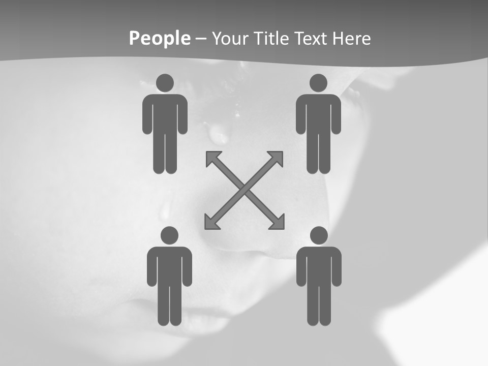 Little Black Cry PowerPoint Template