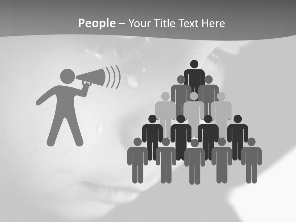 Little Black Cry PowerPoint Template