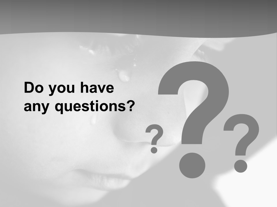 Little Black Cry PowerPoint Template