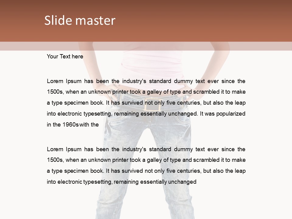 Pretty Female Looking PowerPoint Template