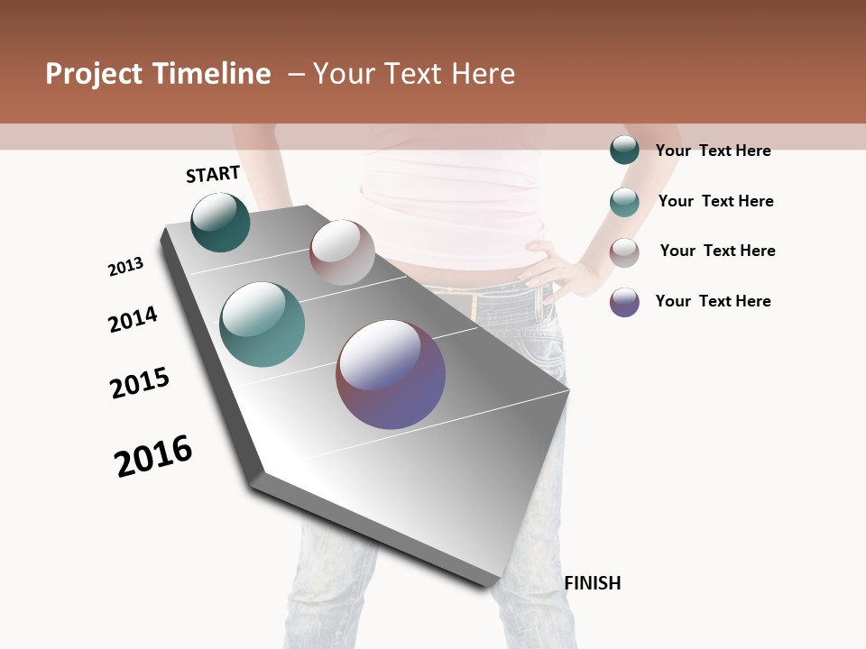 Pretty Female Looking PowerPoint Template