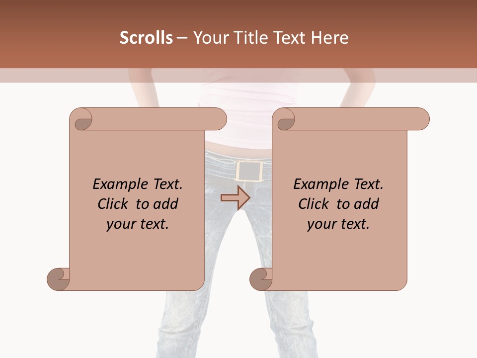 Pretty Female Looking PowerPoint Template