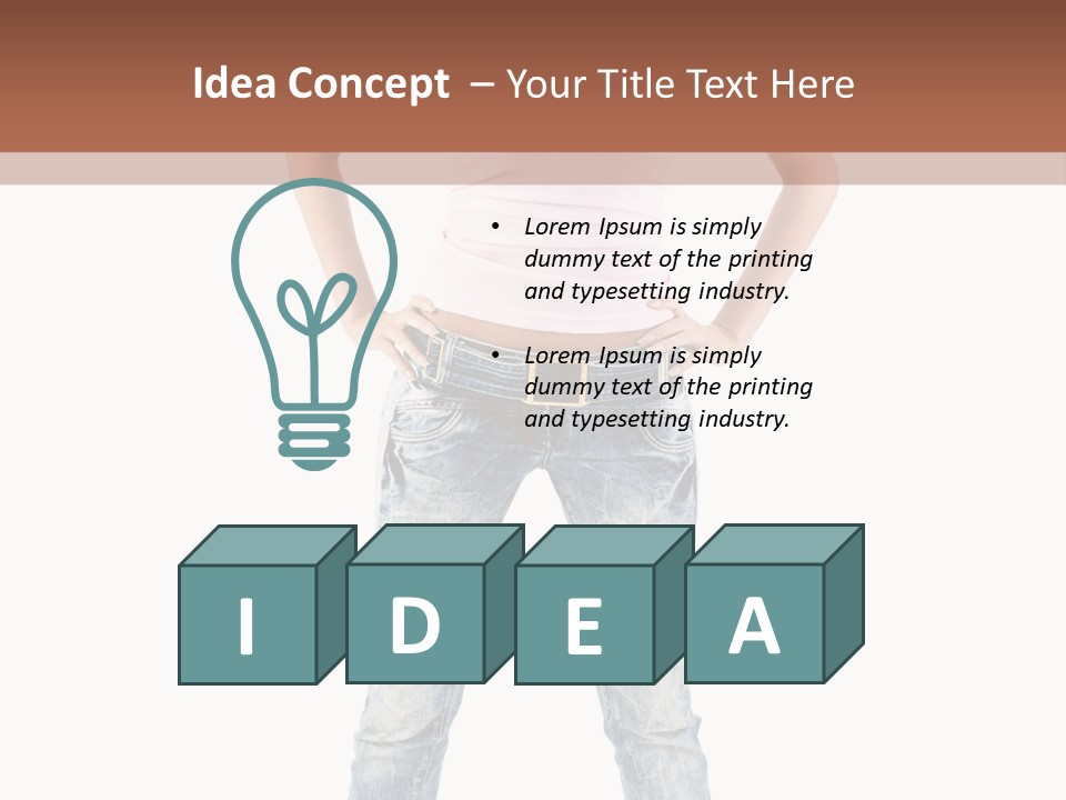 Pretty Female Looking PowerPoint Template