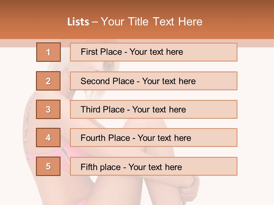 Nude Girl View PowerPoint Template