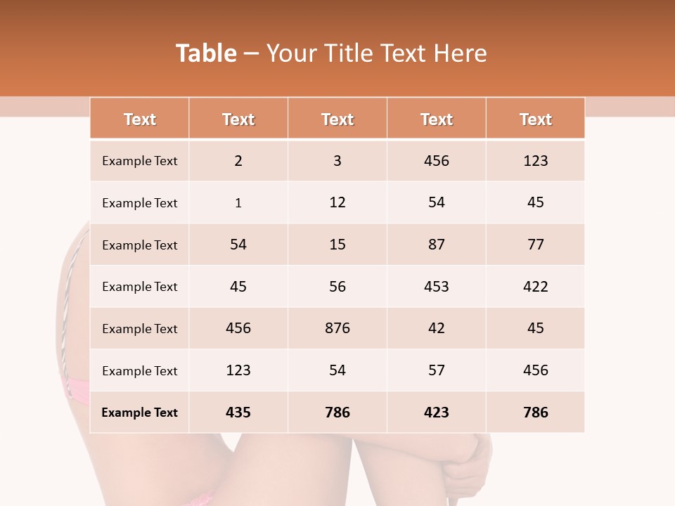 Nude Girl View PowerPoint Template