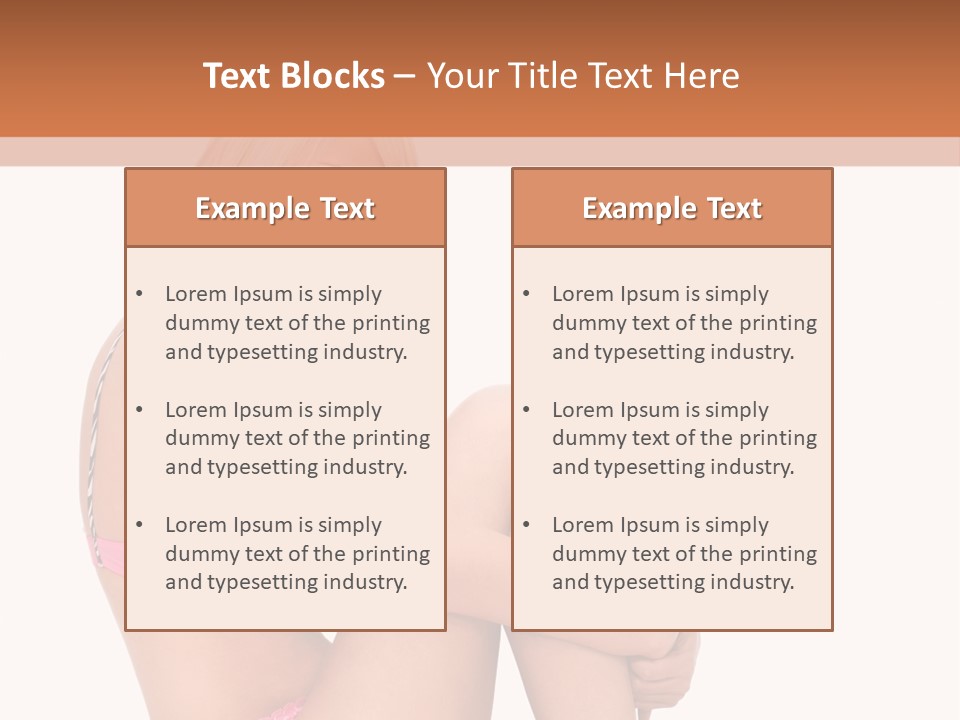 Nude Girl View PowerPoint Template