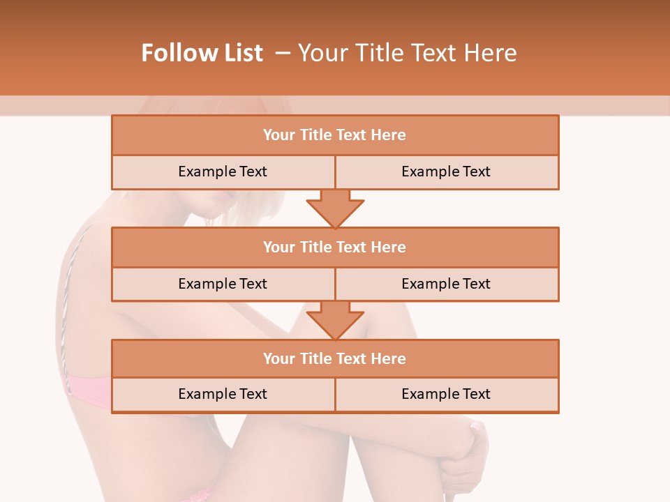 Nude Girl View PowerPoint Template