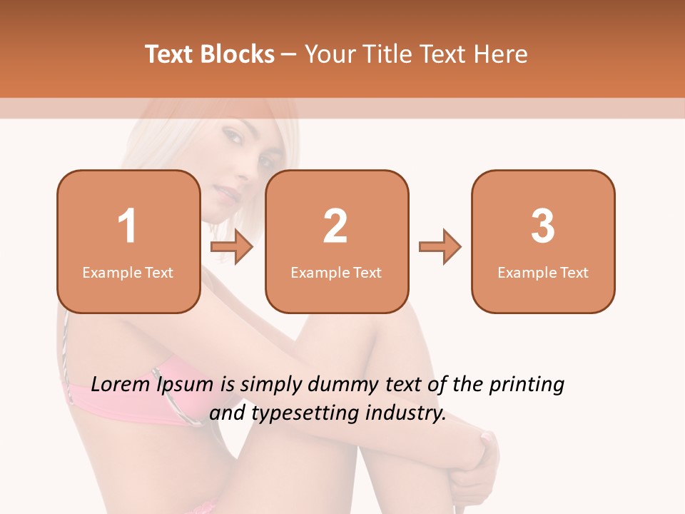 Nude Girl View PowerPoint Template