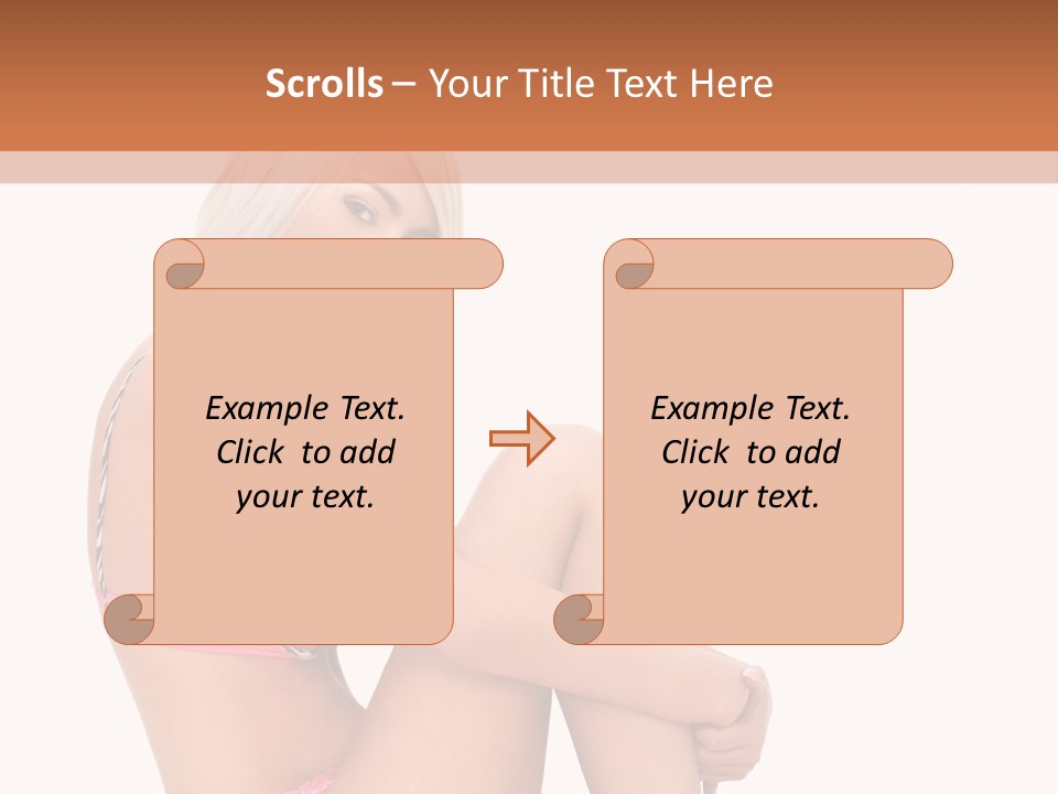 Nude Girl View PowerPoint Template