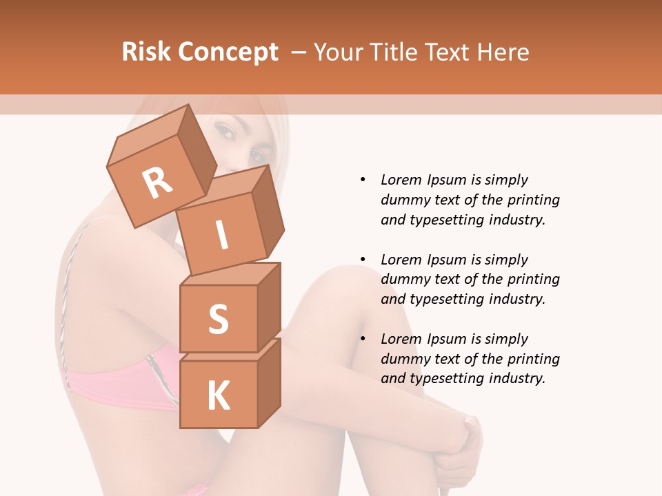 Nude Girl View PowerPoint Template