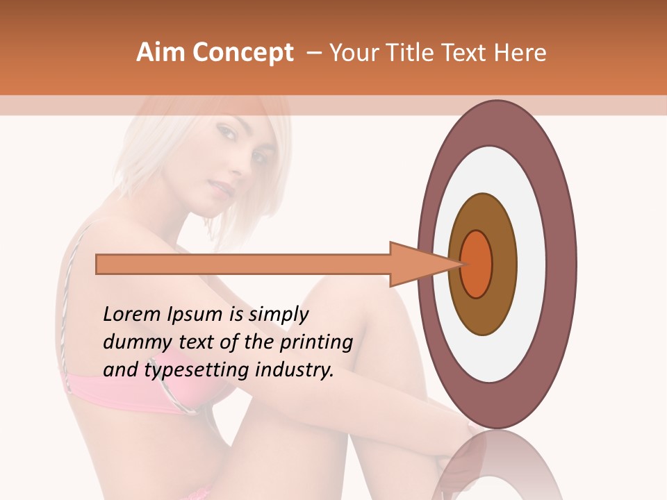 Nude Girl View PowerPoint Template