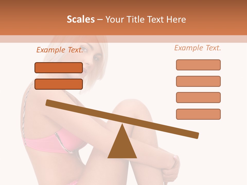 Nude Girl View PowerPoint Template