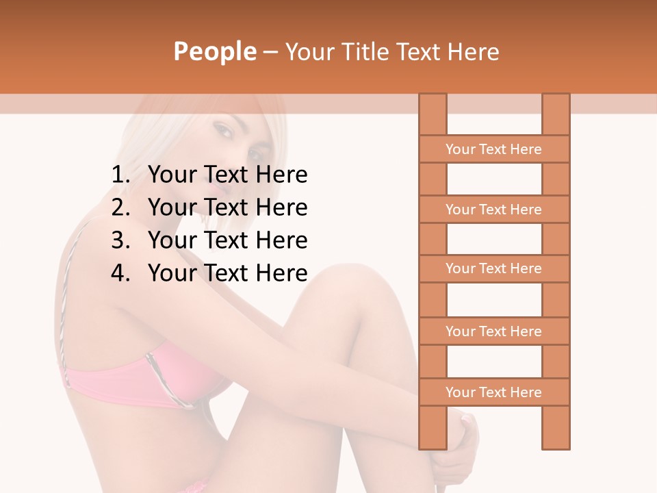 Nude Girl View PowerPoint Template
