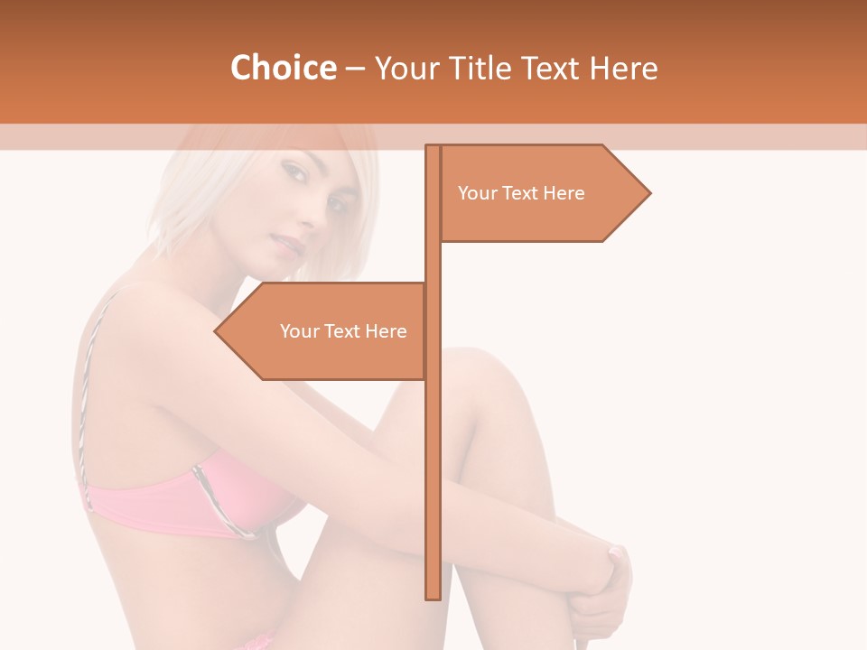Nude Girl View PowerPoint Template