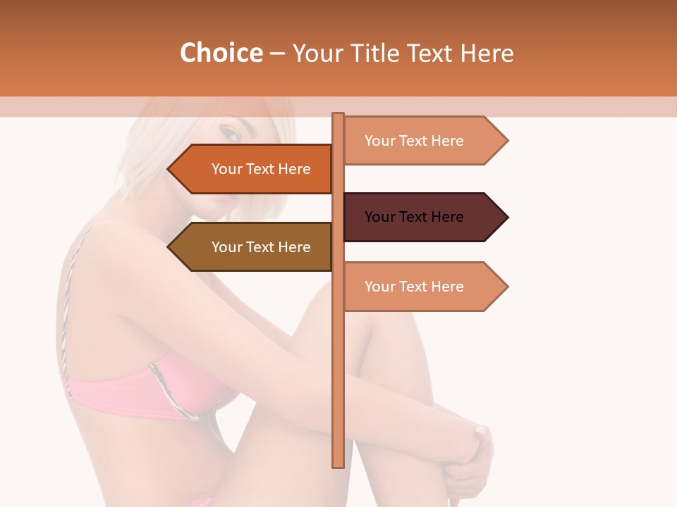 Nude Girl View PowerPoint Template