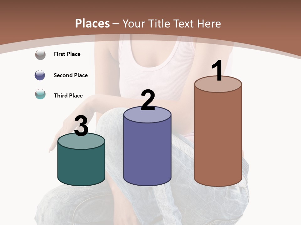 Contemporary Style Blonde PowerPoint Template