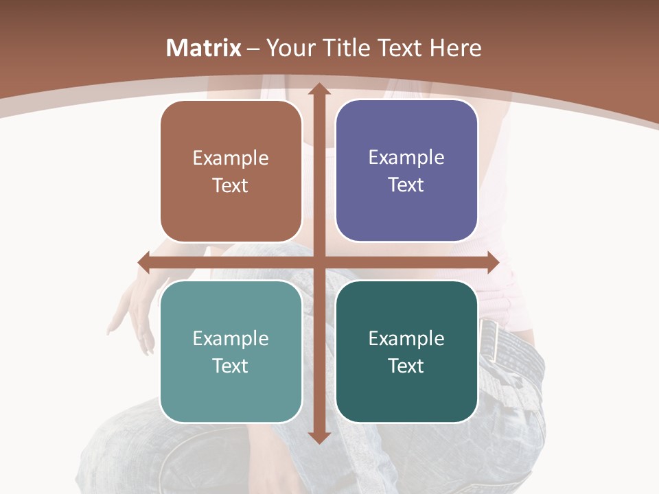 Contemporary Style Blonde PowerPoint Template