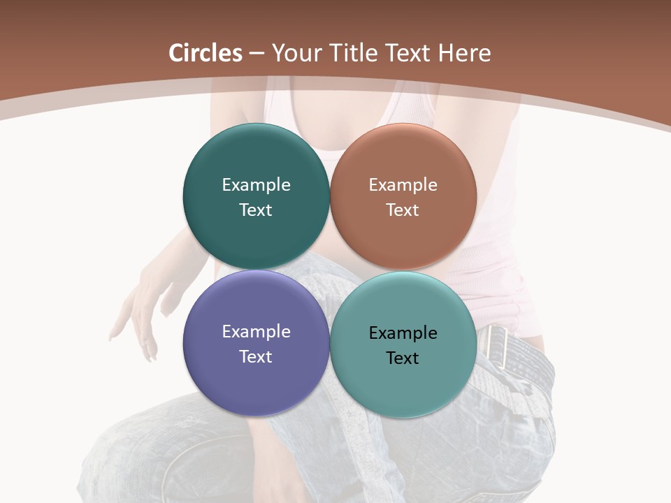 Contemporary Style Blonde PowerPoint Template