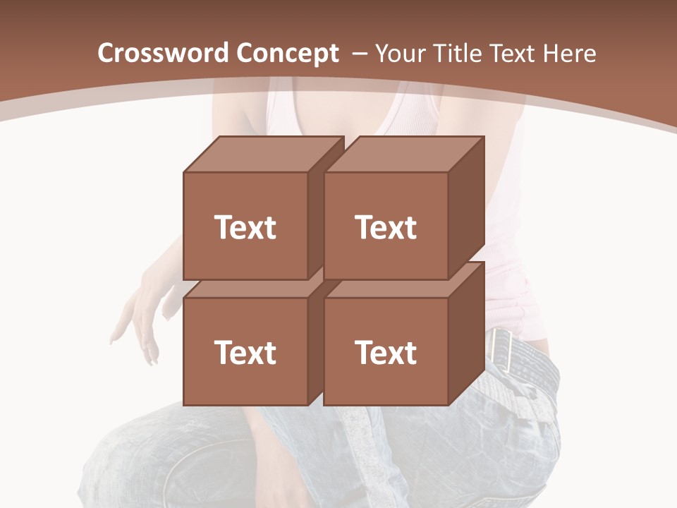 Contemporary Style Blonde PowerPoint Template