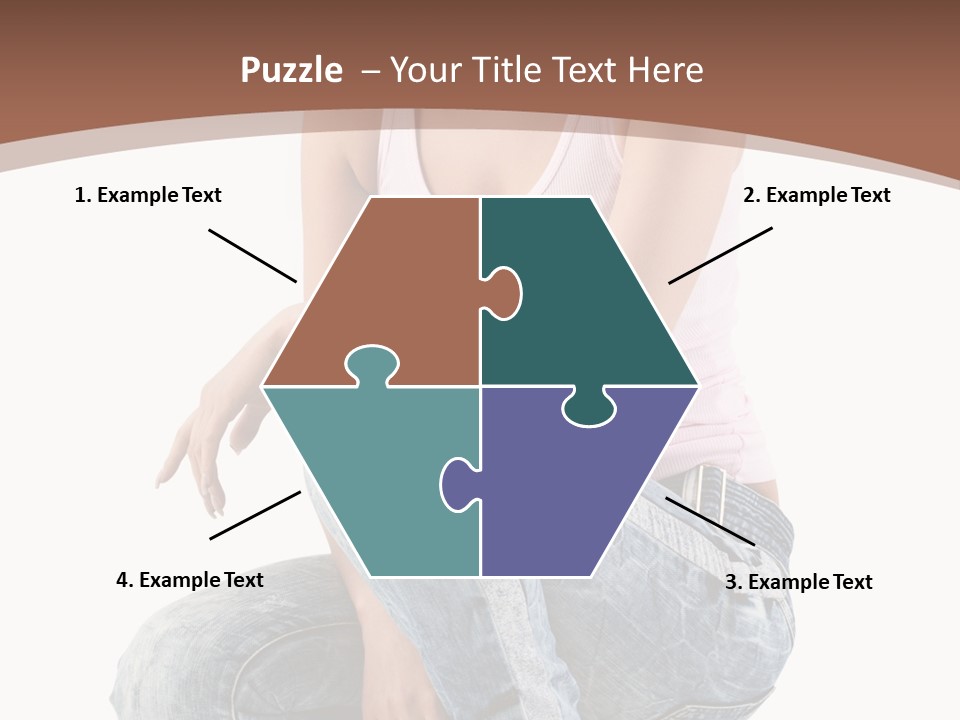 Contemporary Style Blonde PowerPoint Template