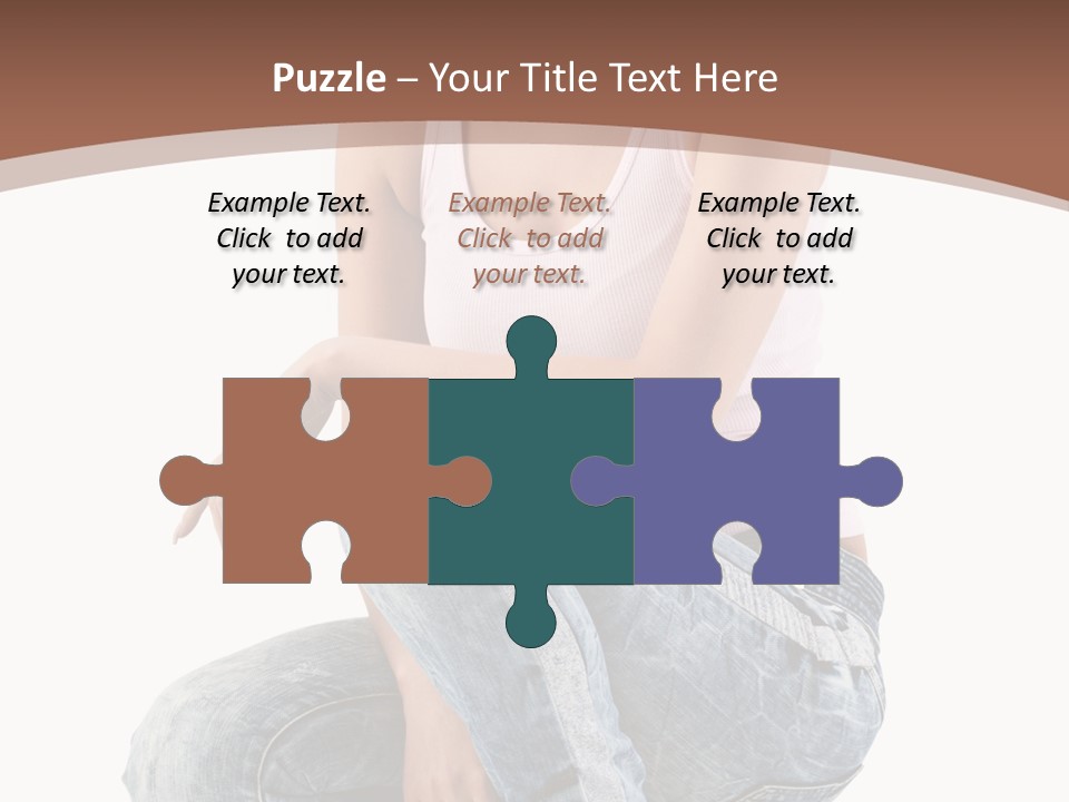 Contemporary Style Blonde PowerPoint Template