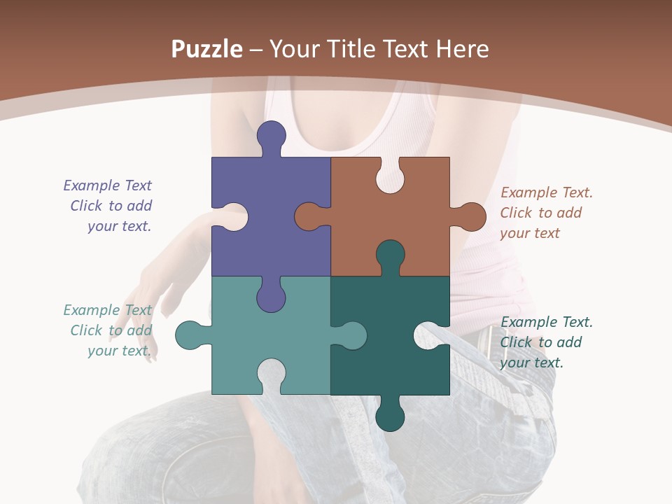 Contemporary Style Blonde PowerPoint Template