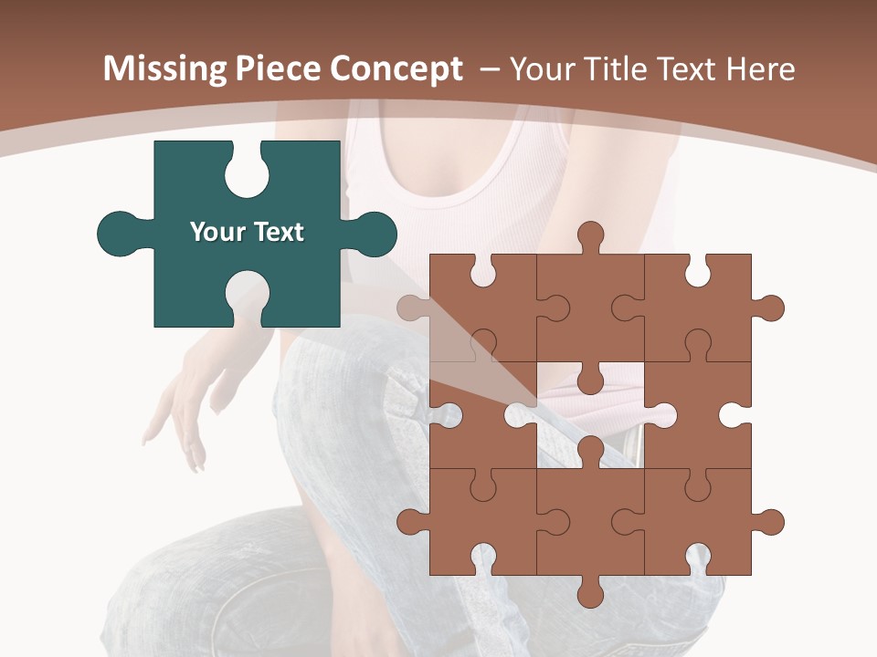 Contemporary Style Blonde PowerPoint Template