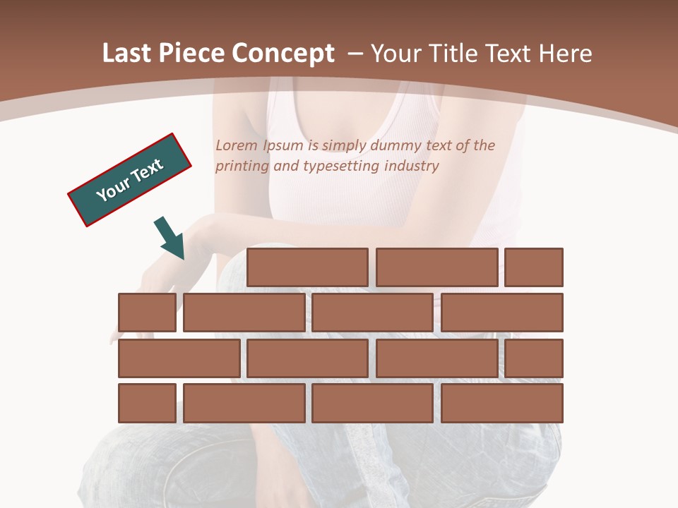 Contemporary Style Blonde PowerPoint Template