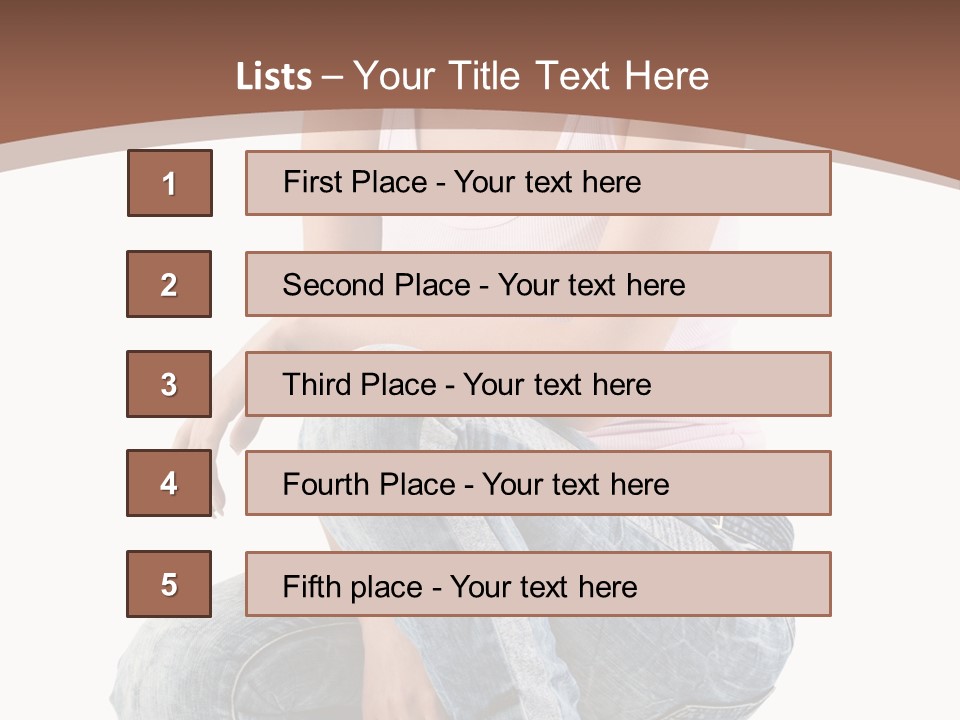 Contemporary Style Blonde PowerPoint Template