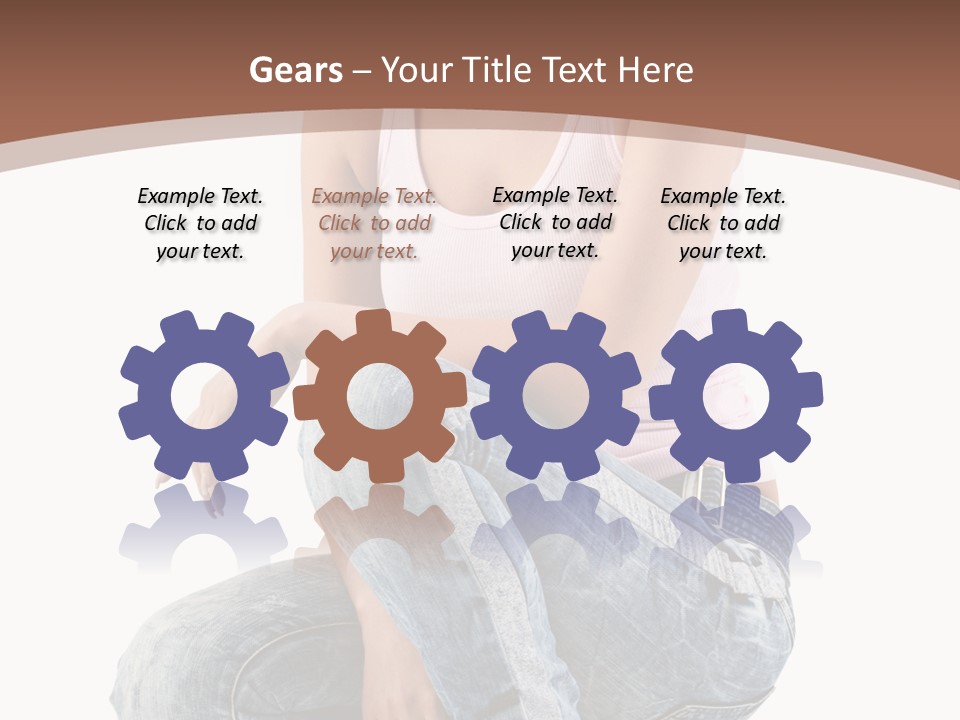 Contemporary Style Blonde PowerPoint Template