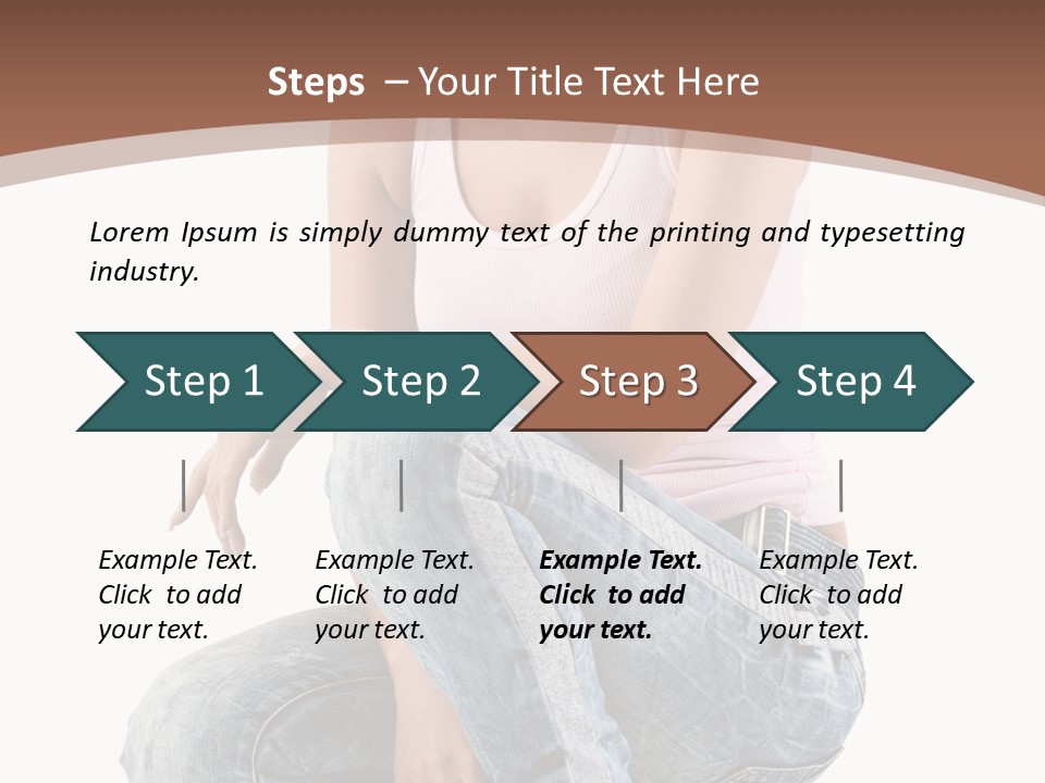 Contemporary Style Blonde PowerPoint Template